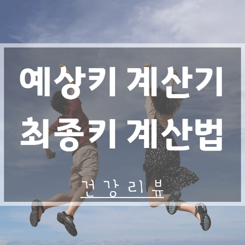  예상키 최종키 계산법 계산기