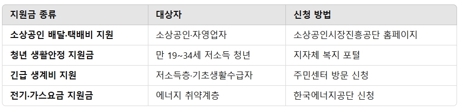 30만원 지원금 신청하세요! 정부·지자체 혜택 총정리