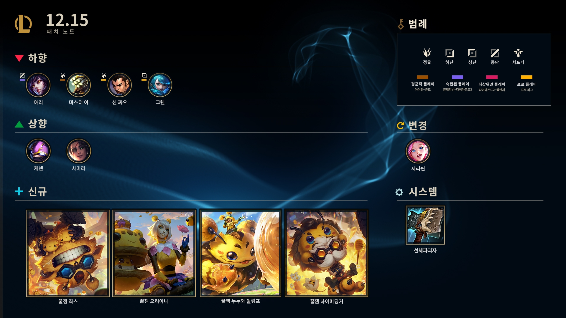  롤 12.5 패치노트 (2022년 3월 2일)