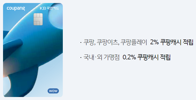  생활비 카드 쿠팡 와우 카드