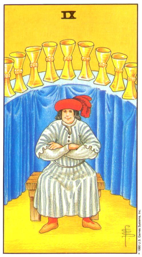 [마이너/컵/정방향] Nine of Cups (컵 9번) 해석/풀이/키워드/정리
