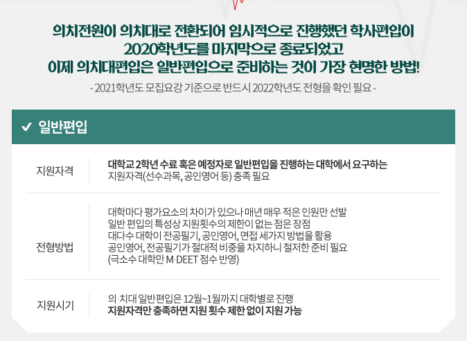 의대편입 2023학년도는 기회입니다! with 김영편입 강남 의약대전문관 의대편입 2023학년도는 기회입니다! With 김영편입 강남 의약대전문관