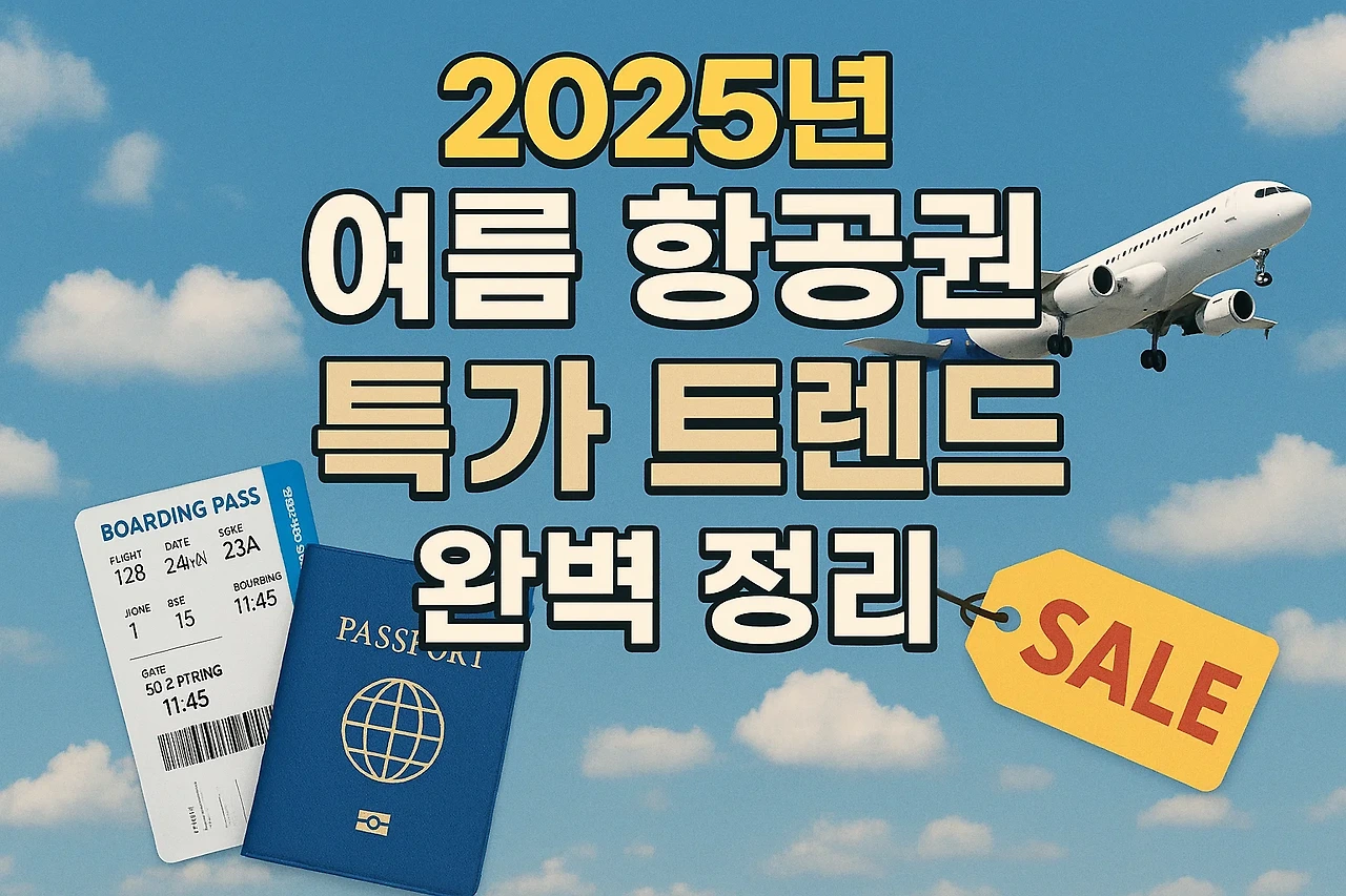 2025 여름 항공권 특가 완벽 가이드