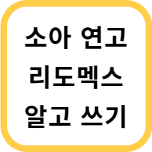 리도멕스알고쓰기