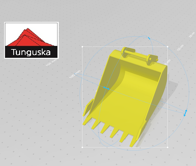  3D 모델링 포크레인 스포크 STL 파일