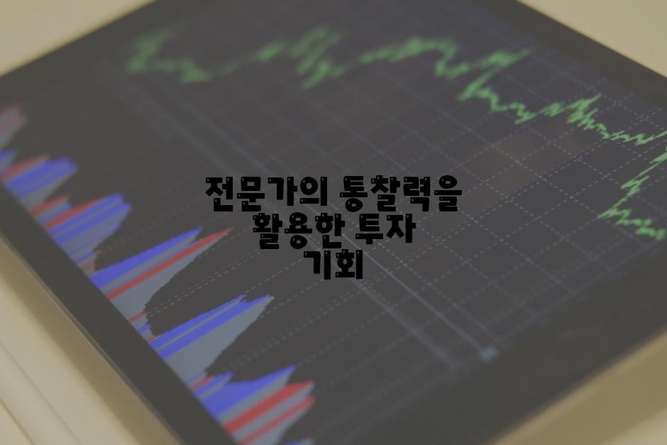 전문가의 통찰력을 활용한 투자 기회