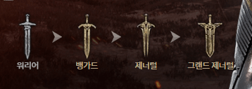 나이트 크로우 양손 검 업그레이드