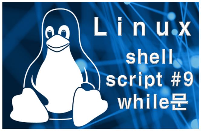  [shell script] 쉘 스크립트 기초 #9 - 제어문 while문 설명 및 예제