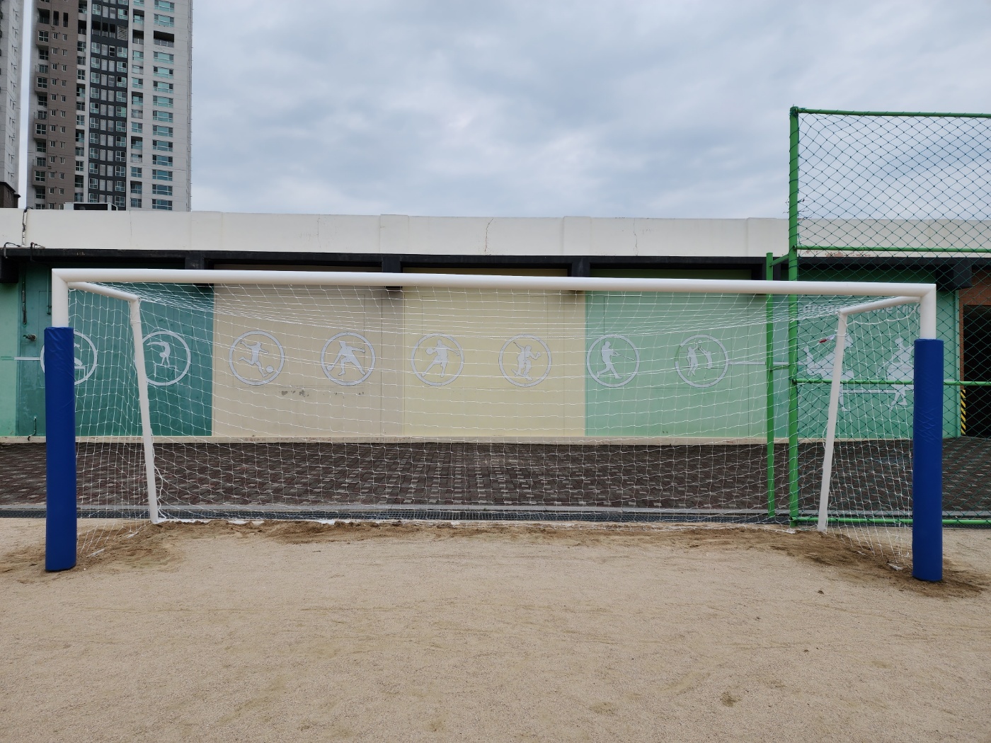  [날개스포츠] 의왕ㅇㅇ학교 축구골대 도색, 축구골대 보수 작업