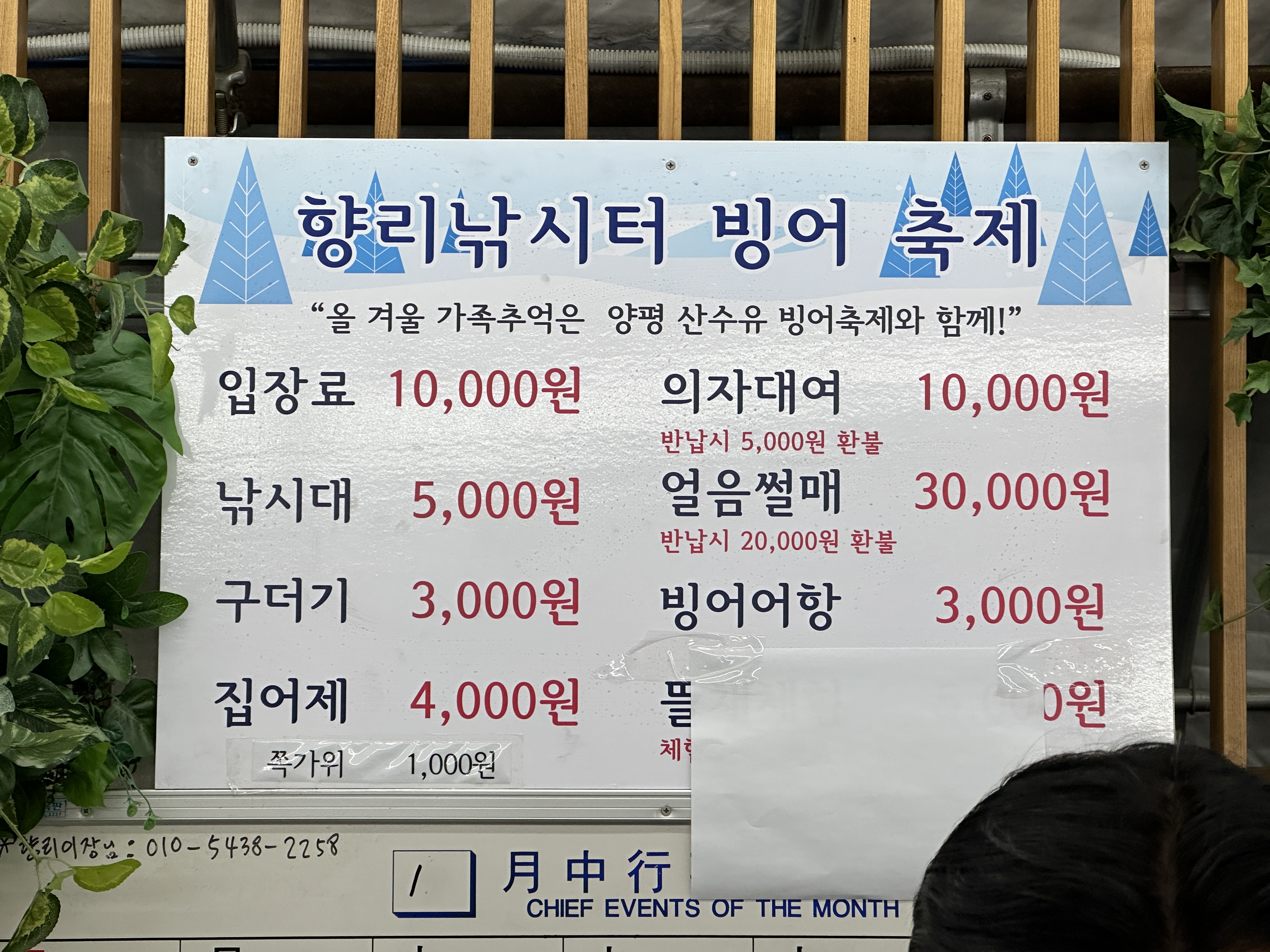  빙어축제 양평 산수유마을 향리낚시터 후기