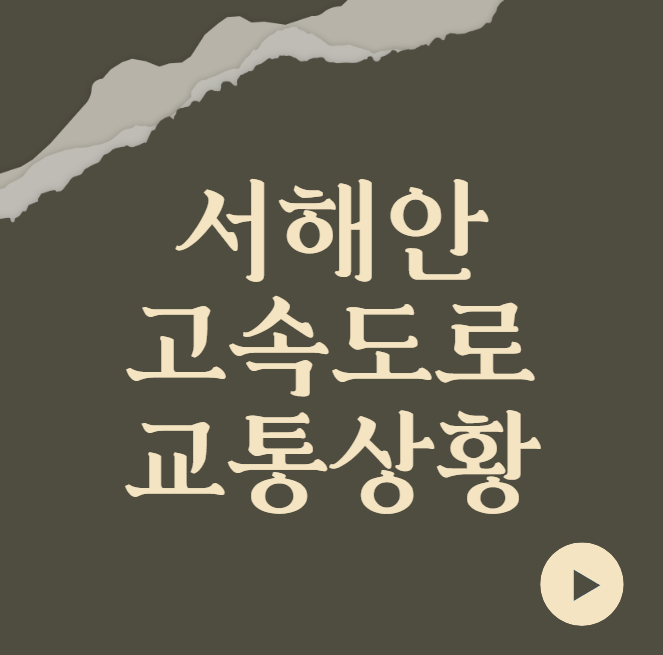  서해안고속도로 교통상황 (실시간)