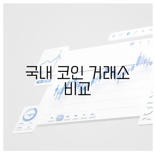 국내 코인 거래소 비교