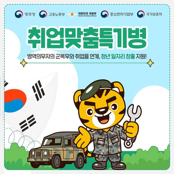  20대의 가장 큰 고민 두가지 '병역', '취업'! 취업맞춤특기병이란?