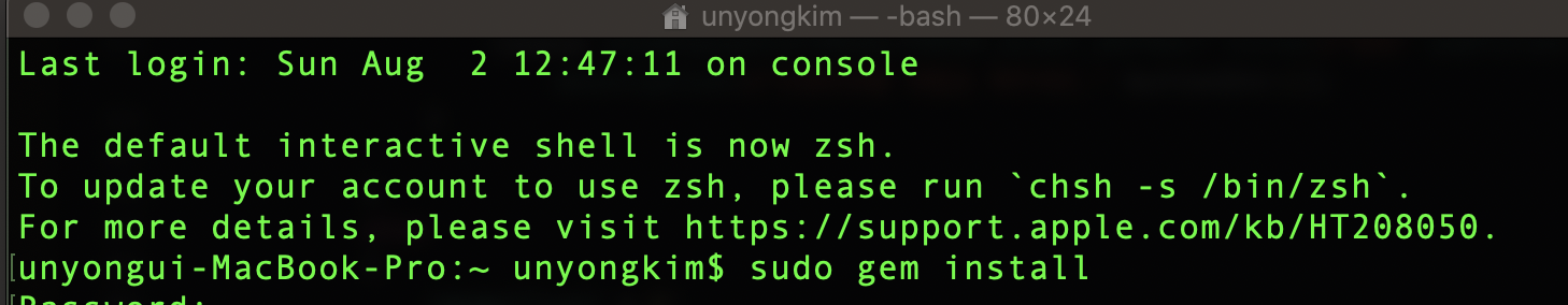  [iOS] Cocoapods 설치와 XCODE에서 사용법