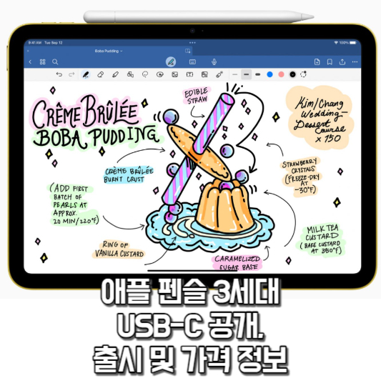 애플 펜슬 3세대(USB-C) 출시 썸네일