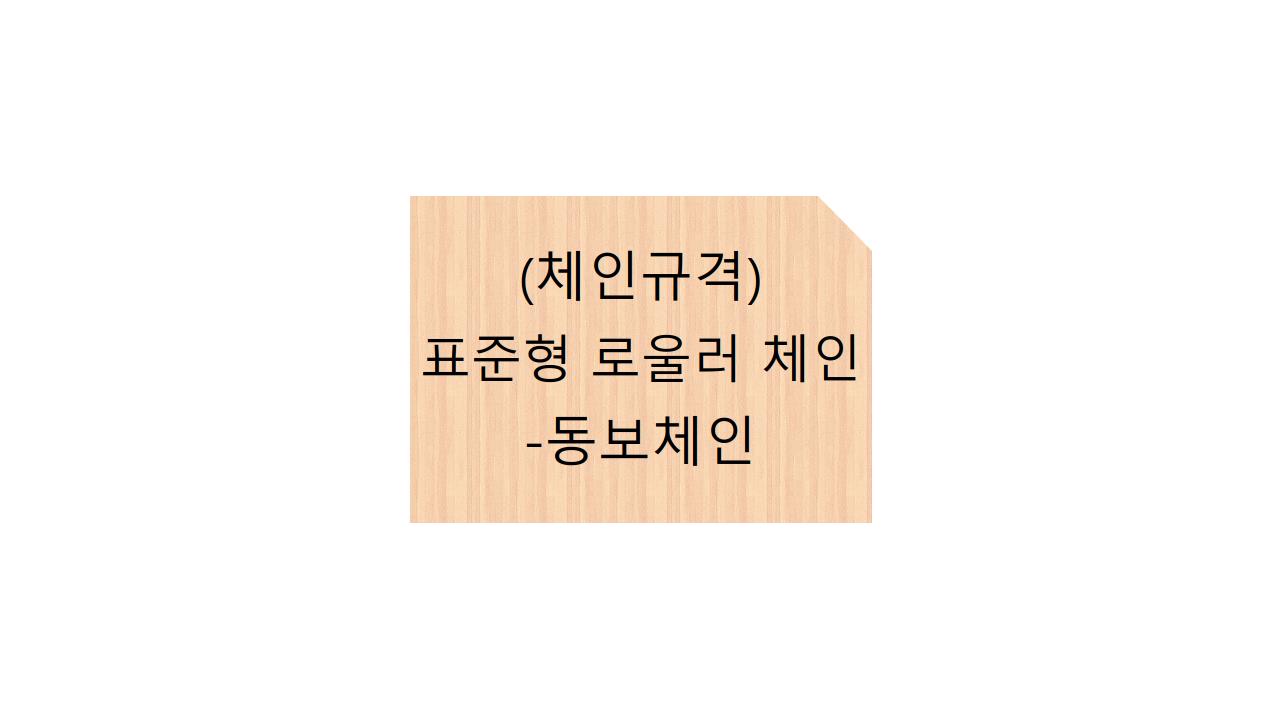  (체인규격)표준형 로울러 체인 - 동보체인