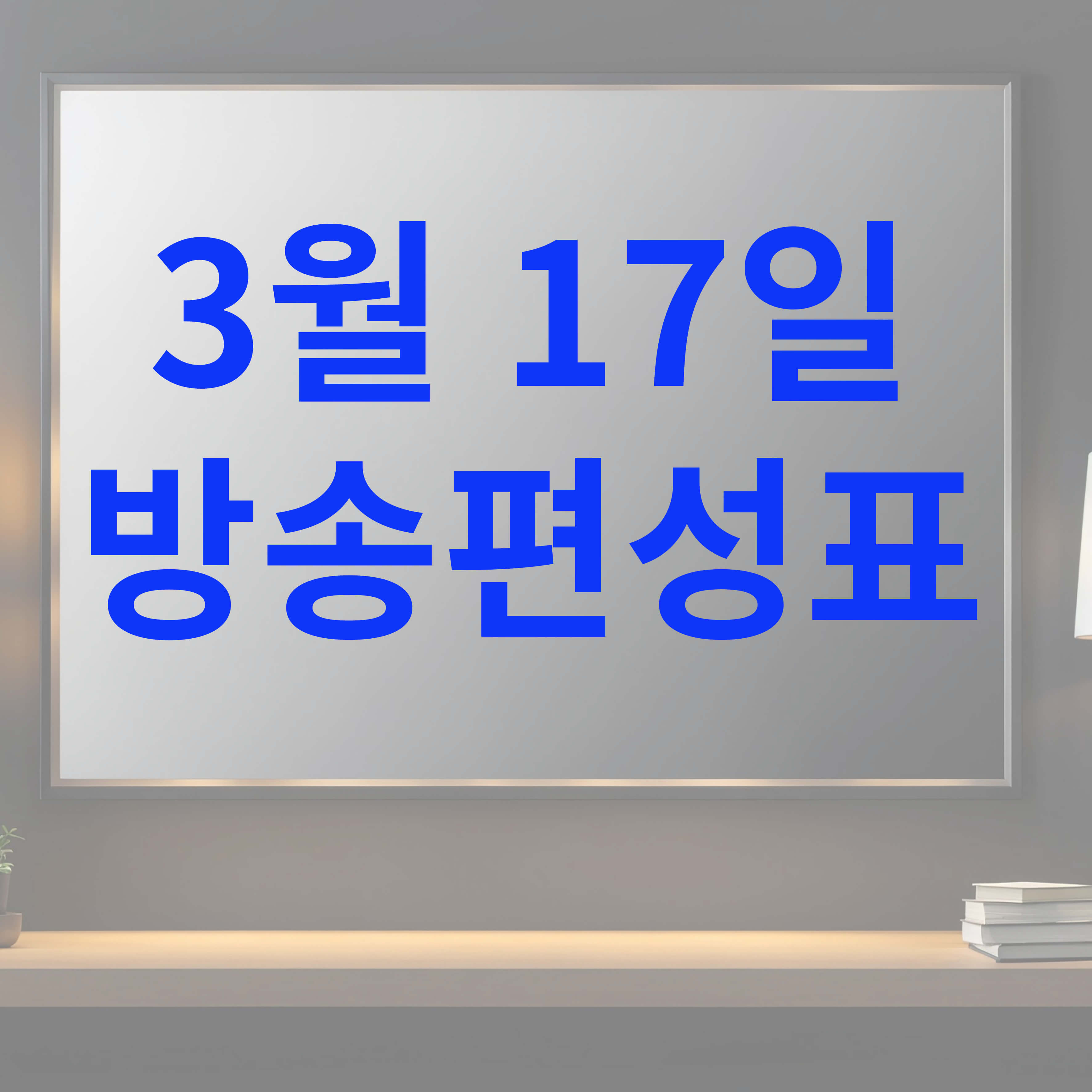 2025년 3월 17일 방송편성표