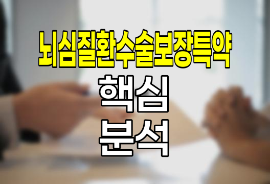 삼성생명 뇌심질환수술보장특약의 핵심 보장 내용과 특징