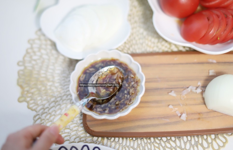 토마토 샐러드 소스 토마토 카프레제 7