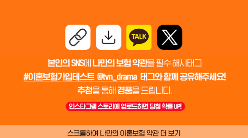 이혼보험 등장인물(출연진), 경품 이벤트 총정리