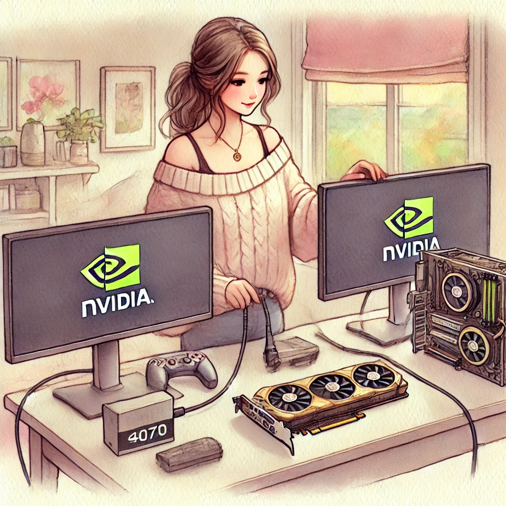 엔비디아-듀얼모니터