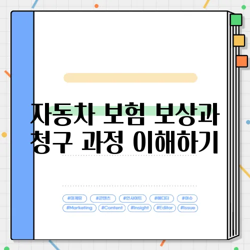 자동차 보험 보상과 청구 과정 이해하기