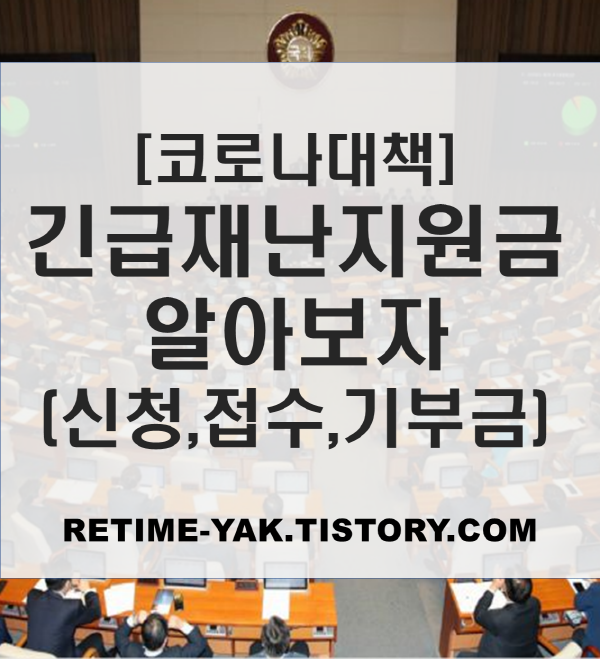  [코로나대책] 정부 긴급재난지원금 알아보자 (신청방법,접수,기부금)