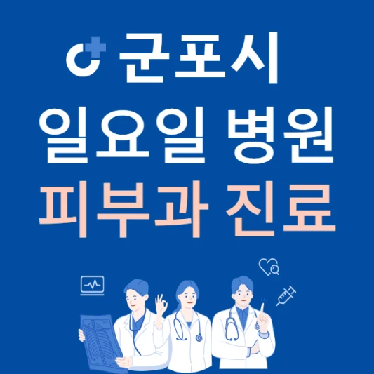 경기도-군포시-일요일-피부과-진료하는곳-주말에-문여는-군포시-24시간-피부과-병원-찾기