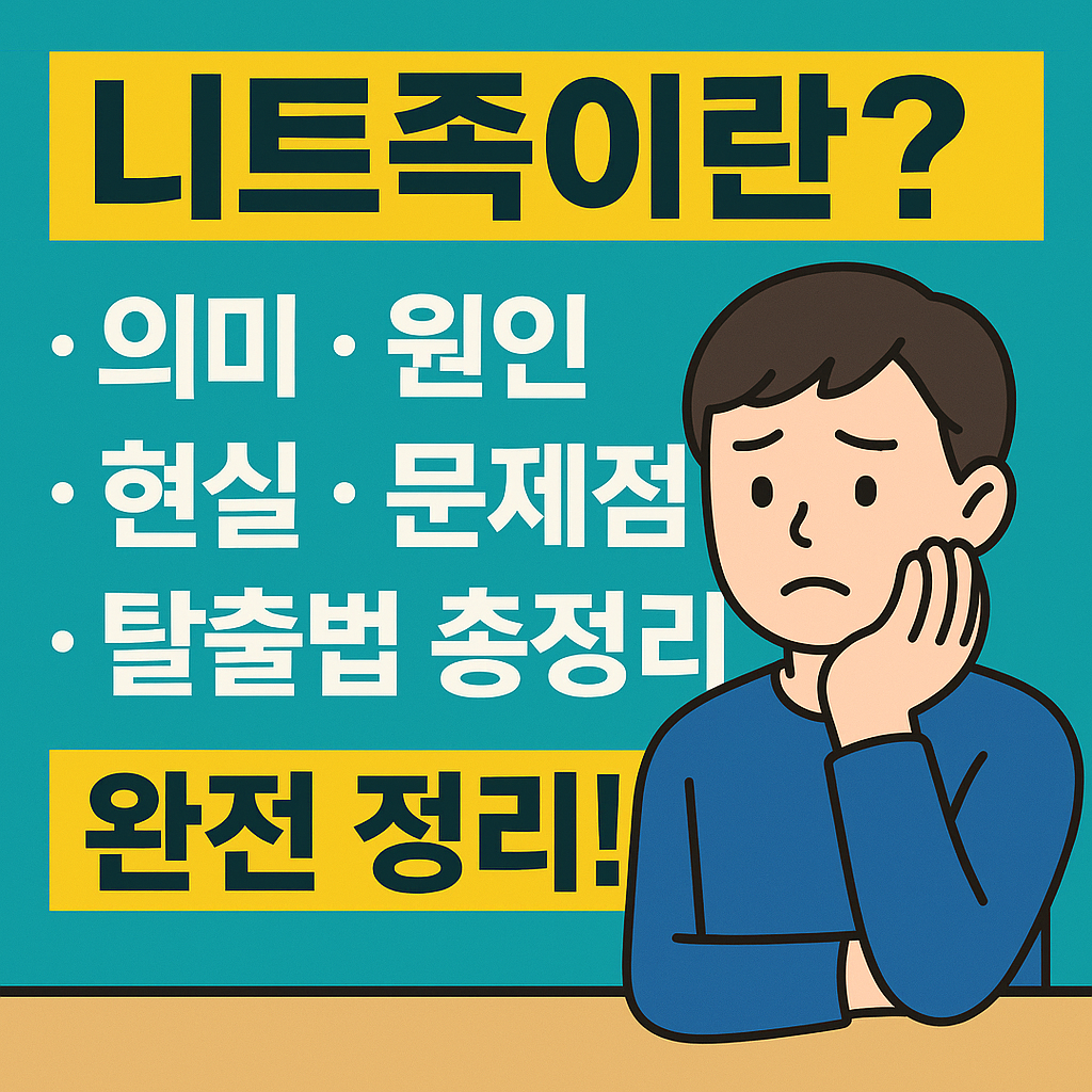 니트족 뜻, 의미, 원인, 현실 그리고 탈출법까지 완전 정리! 관련 사진