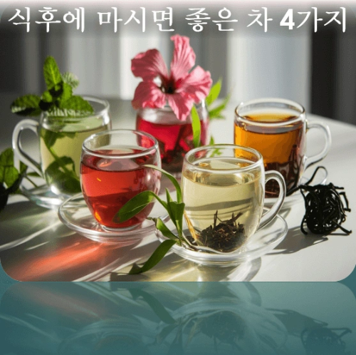 식후에 마시면 좋은 차 4가지