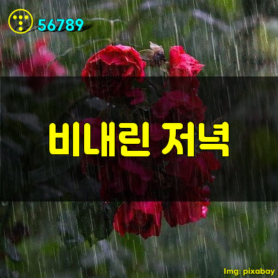 비내린 저녁 와이프를 데리러 가다.