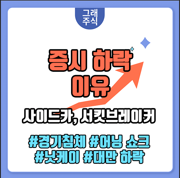 증시 하락 이유