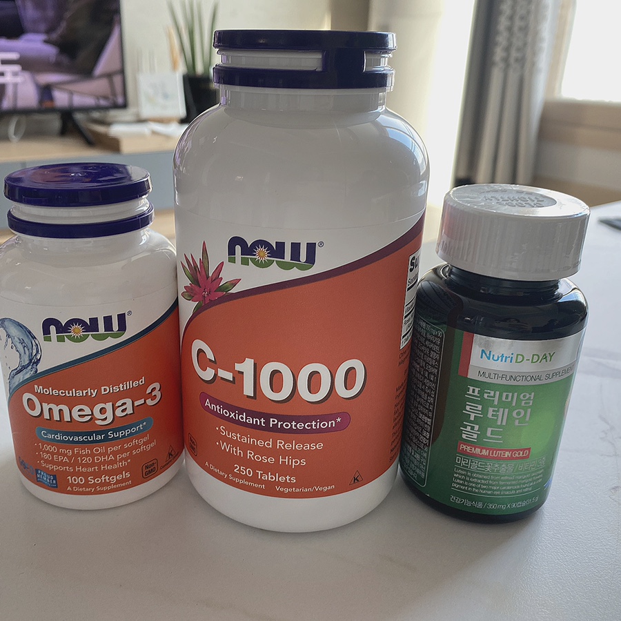 영양소 추천 • 지금 식품 비타민 C • 지금 식품 오메가 3 • 뉴트리데이 프리미엄 루테인 4