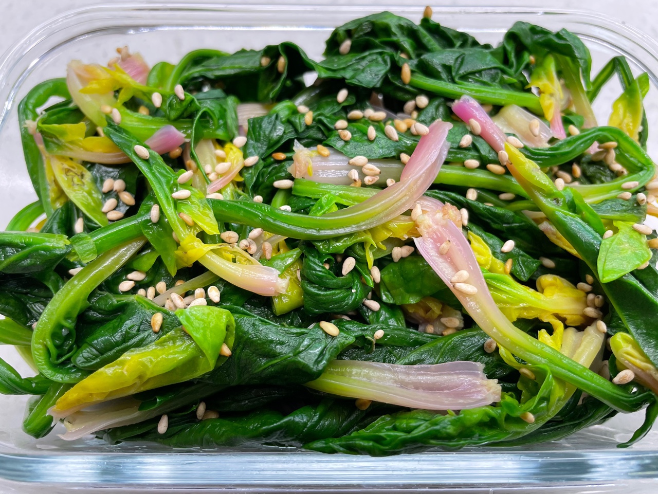 집반찬 - 시금치무침 완성