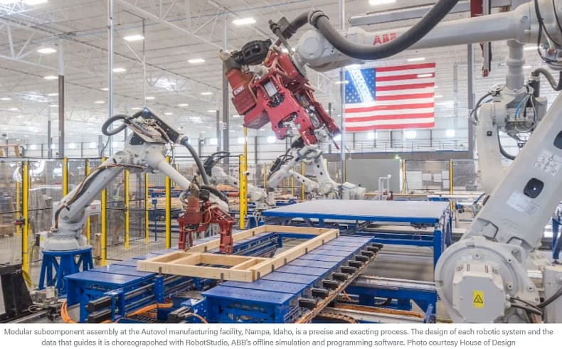 &quot; 로봇&#44; 모듈식 건축 산업에 혁명 일으킬 수 있다&quot; VIDEO: Robots can revolutionize the modular building industry