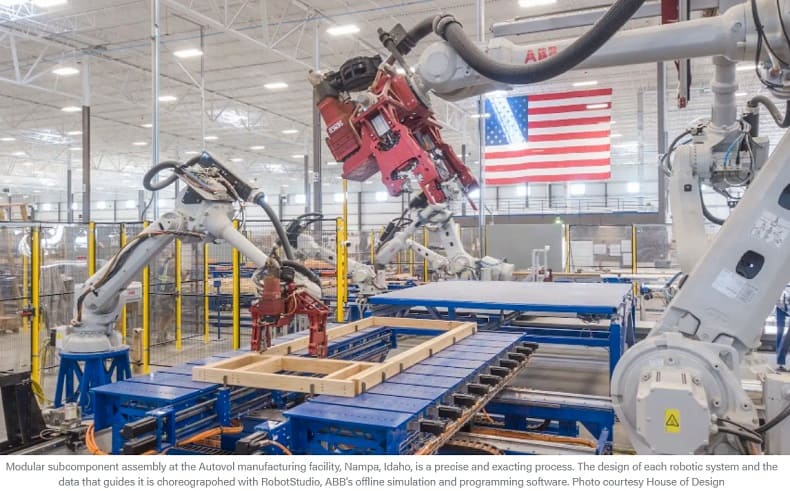  " 로봇,  모듈식 건축 산업에 혁명 일으킬 수 있다" VIDEO: Robots can revolutionize the modular building industry