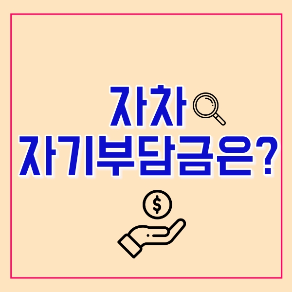  자차 자기부담금이란?