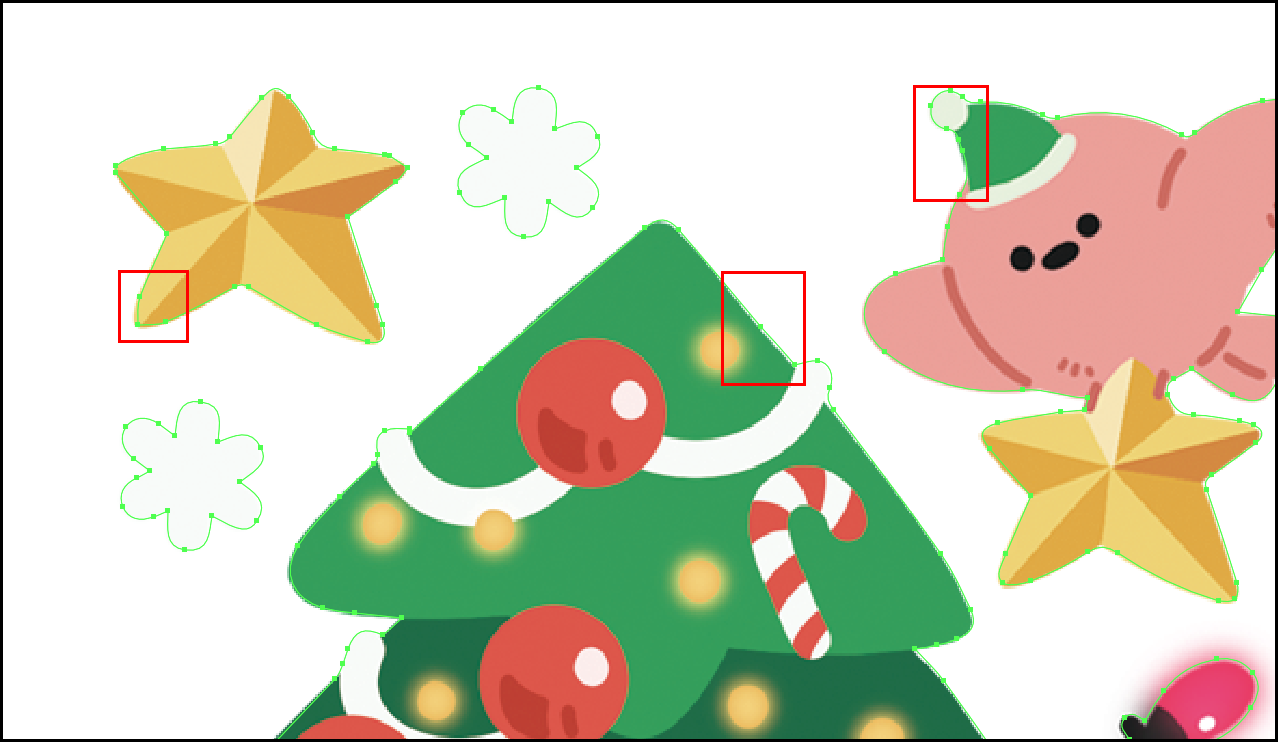 칼선 투명한 색으로 변경