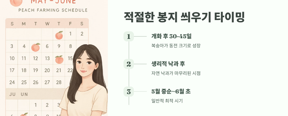 복숭아 봉지 씌우는 시기 및 꿀팁 3