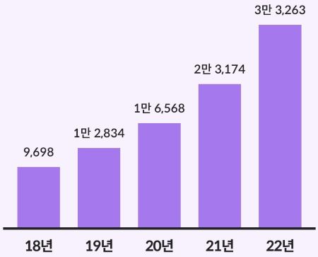 2억 원 초과 법인명의 수입차 관련 막대그래프 이미지