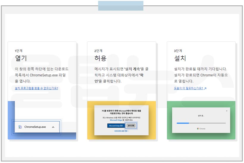 크롬 Chrome 설치 과정