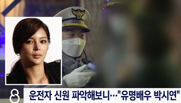  배우 박시연 만취 음주 운전 사고