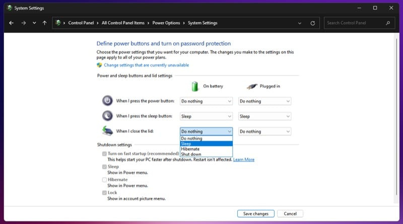 윈도우 제아판 전원 설정