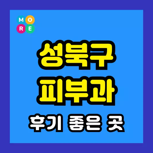 성북구 피부과 후기 좋고 잘하는 List 4곳 추천 근처 전문의 병원