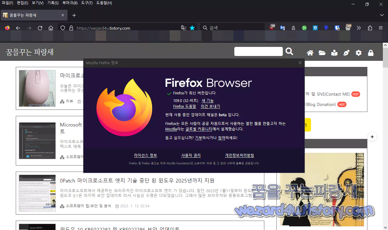 파이어폭스 109.0