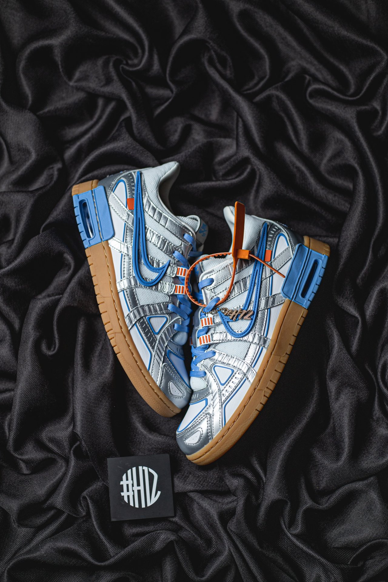  [OFF WHITE x NIKE] H12 오프화이트 X 나이키 에어러버 덩크 유니버시티 블루 UNIVERSITY BLUE CU6015-100