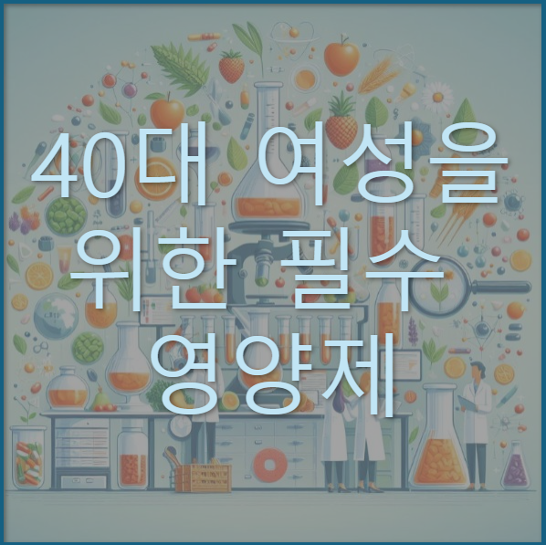  40대 여성을 위한 필수 영양제 6가지! 필수 여자 영양제 추천