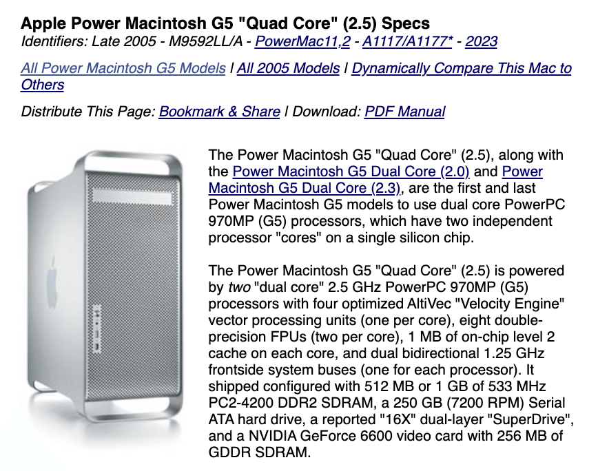 Apple Power Macintosh G5 2