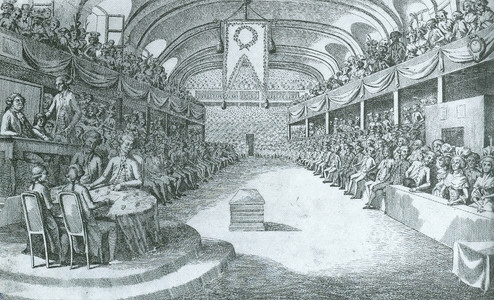 알트태그-1791년 프랑스 국민의회 본회의 기록화