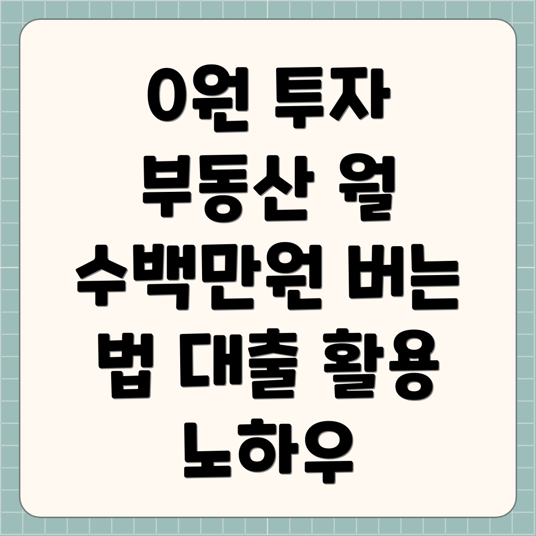 부동산 대출 활용법